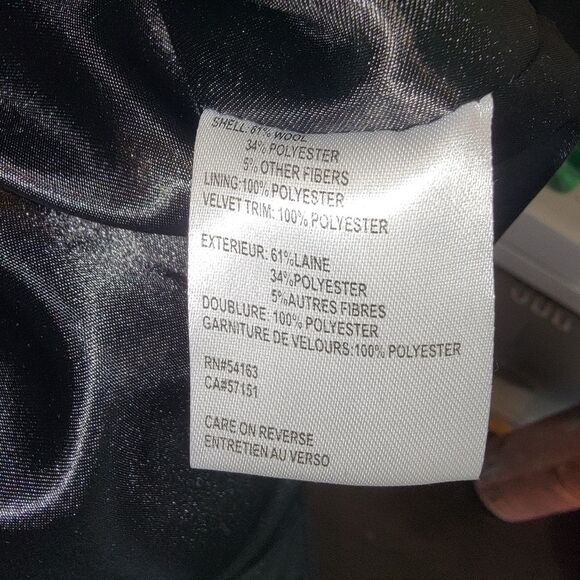 Calvin Klein purple wool blend jacket coat Small - Picture 6 of 6